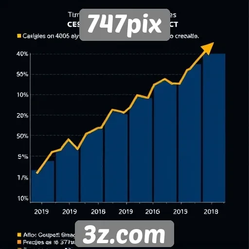 Estatísticas de crescimento do site 747pix no cenário de games
